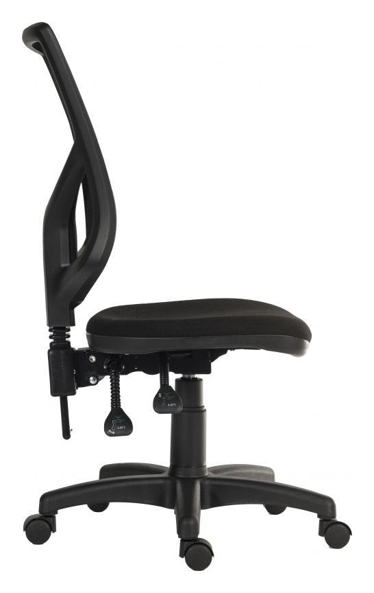 Vanguard Mesh Operator Chair in black, view 3