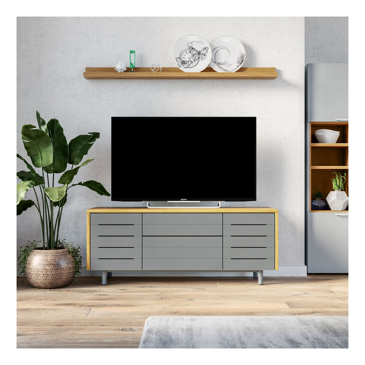 Venice TV Stand, 1200mm wide, view 2