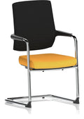 Vero Bespoke Airmesh Back Cantilever Chair, yellow