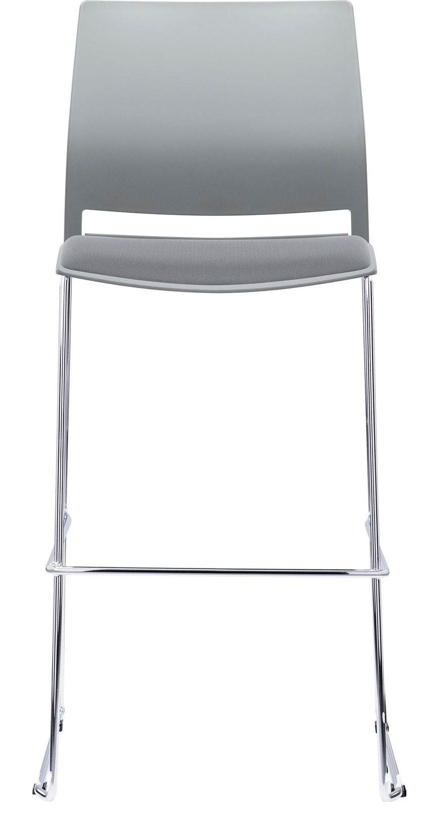 Verse Stacking Stool with Seat Pad in grey, grey