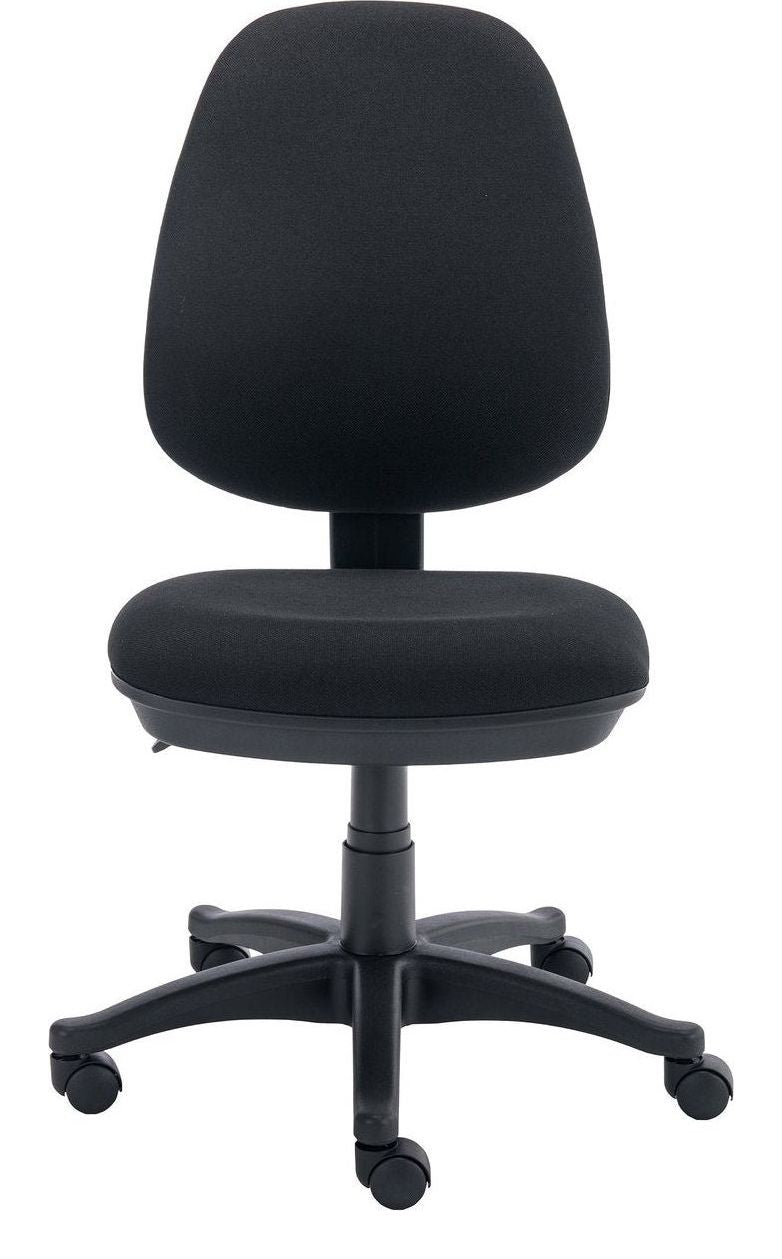 Versi 2 Lever Operator Chair in black from the front