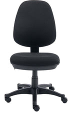 Versi 2 Lever Operator Chair in black from the front