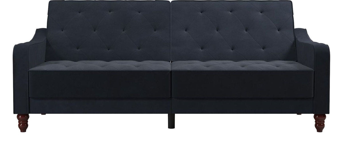 Vintage Tufted Futon Velvet