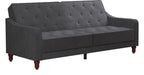 Vintage Tufted Futon Velvet, view 8