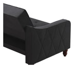 Vintage Tufted Futon Velvet, view 9
