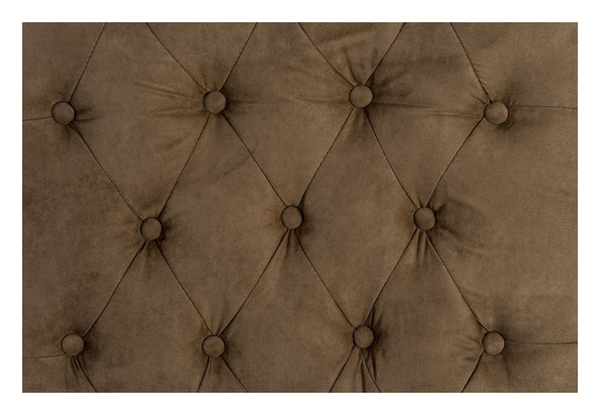 Warwick Executive Chair in brown suede effect, view 6