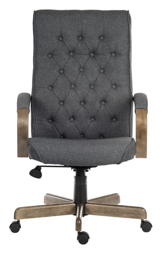Warwick Executive Chair in grey fabric, view 2