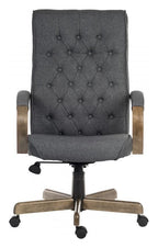 Warwick Executive Chair in grey fabric, view 2