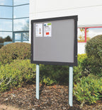 WeatherShield Freestanding Outdoor Showcase (Sunk Post)