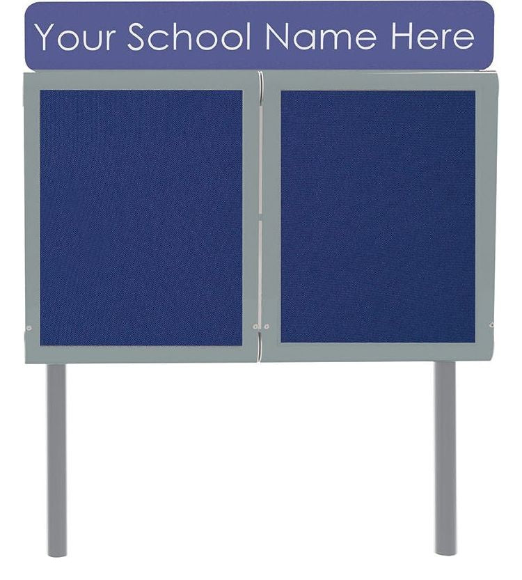 WeatherShield Headline Freestanding Outdoor Sign Sunken Posts