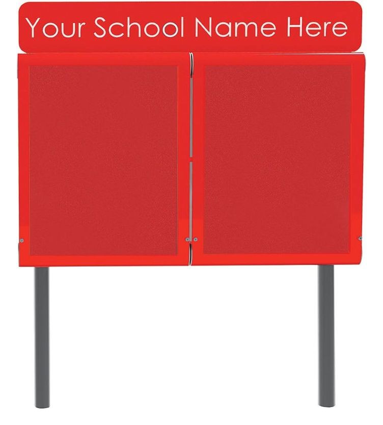 WeatherShield Headline Freestanding Outdoor Sign Sunken Posts