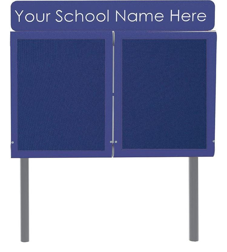 WeatherShield Headline Freestanding Outdoor Sign Sunken Posts