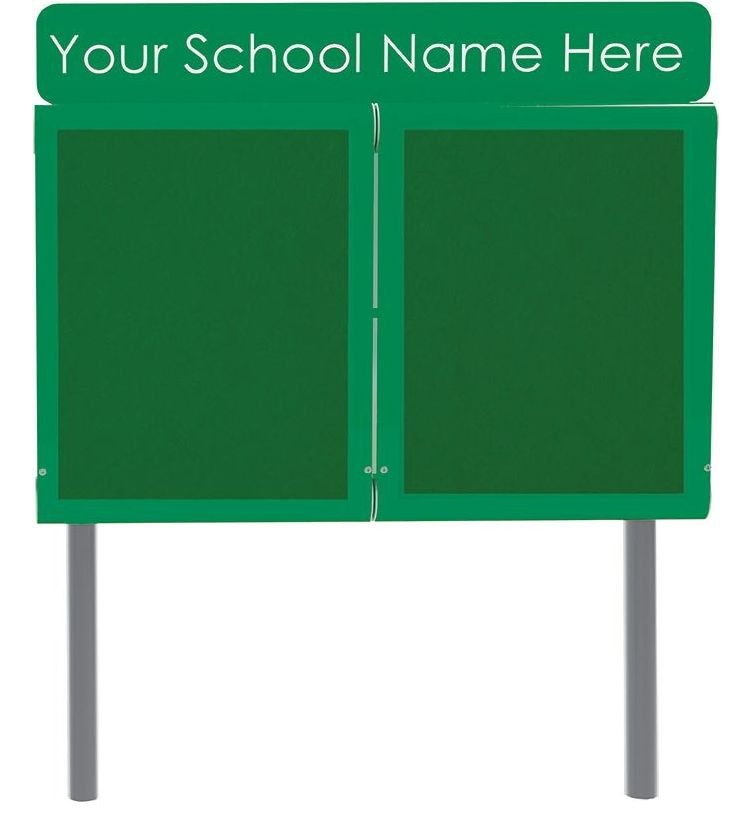 WeatherShield Headline Freestanding Outdoor Sign Sunken Posts