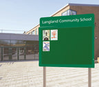 WeatherShield Headline Freestanding Outdoor Sign Surface Posts