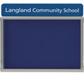 WeatherShield Headline Wall Mounted Outdoor Sign, 780 x 1281 mm (9 x A4) single door, Red Frame, Red Felt