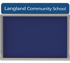 WeatherShield Headline Wall Mounted Outdoor Sign, 780 x 1281 mm (9 x A4) single door, Red Frame, Red Felt