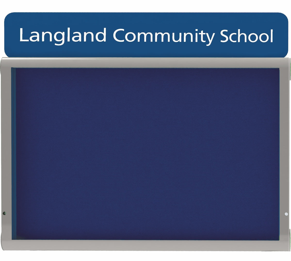 WeatherShield Headline Wall Mounted Outdoor Sign, 780 x 1281 mm (9 x A4) single door, Red Frame, Red Felt