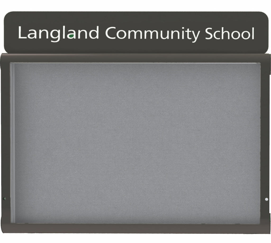 WeatherShield Headline Wall Mounted Outdoor Sign