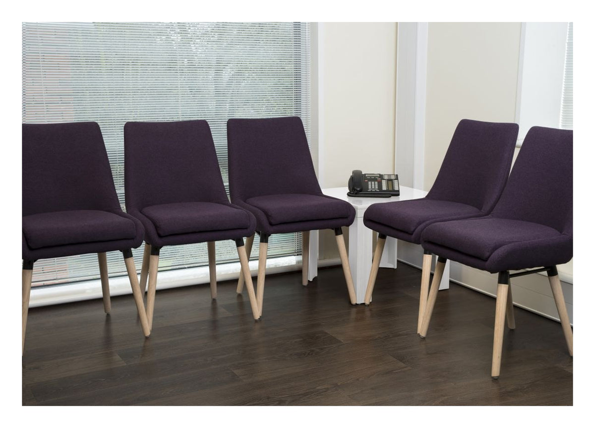 Welcome Reception Chair in plum, view 4