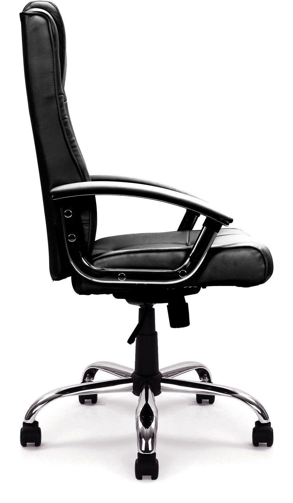 Westminster High Back Leather Executive Chair in black, view 2