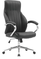 Windermere High Back Leather Executive Chair in black