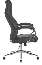 Windermere High Back Leather Executive Chair in black, view 2