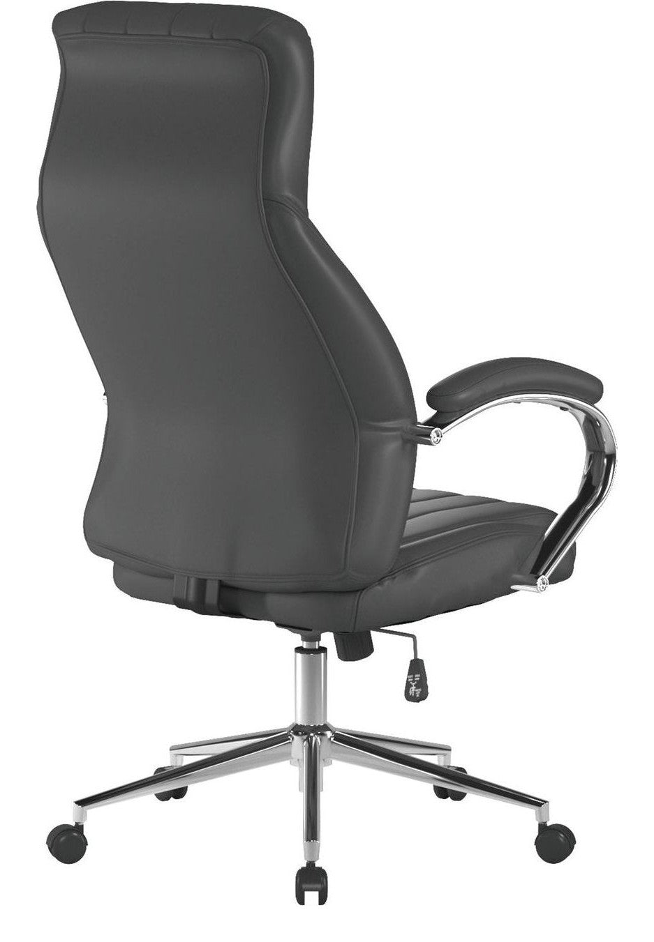 Windermere High Back Leather Executive Chair in black, view 4