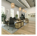 Windermere High Back Leather Executive Chair in black, view 6