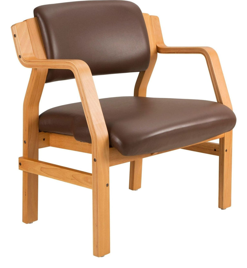 Windsor Bariatric Beech Armchair 34 Stone Heavy Duty