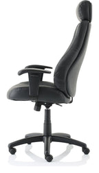Winsor Medium Back Executive Black Leather Chair, , another view 3