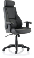 Winsor Medium Back Executive Black Leather Chair, 