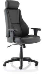 Winsor Medium Back Executive Black Leather Chair, 