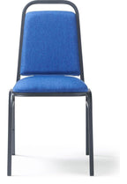 Yin Fabric Banquet Chair in blue from the front