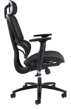 Zala Mesh Task Chair with Headrest in black from the side