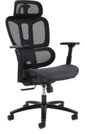 Zala Mesh Task Chair with Headrest in black