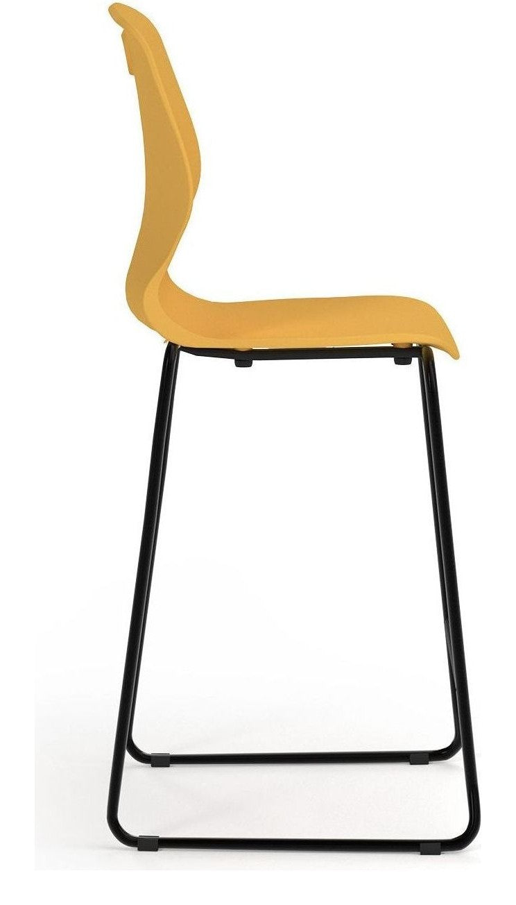 Zara Stool in Mango from the side