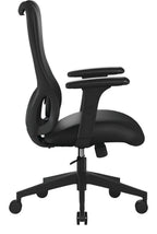 Zephyr High Back Mesh Chair in black, view 2