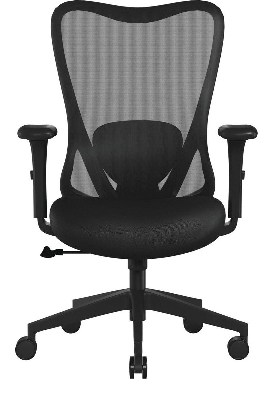 Zephyr High Back Mesh Chair in black, view 3