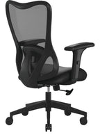 Zephyr High Back Mesh Chair in black, view 4