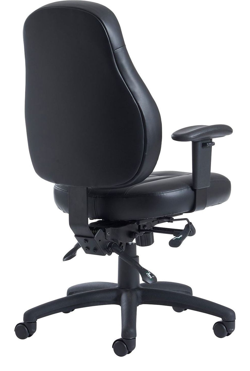 Zeus 24 Hour Medium Back Leather Executive Chair from the back