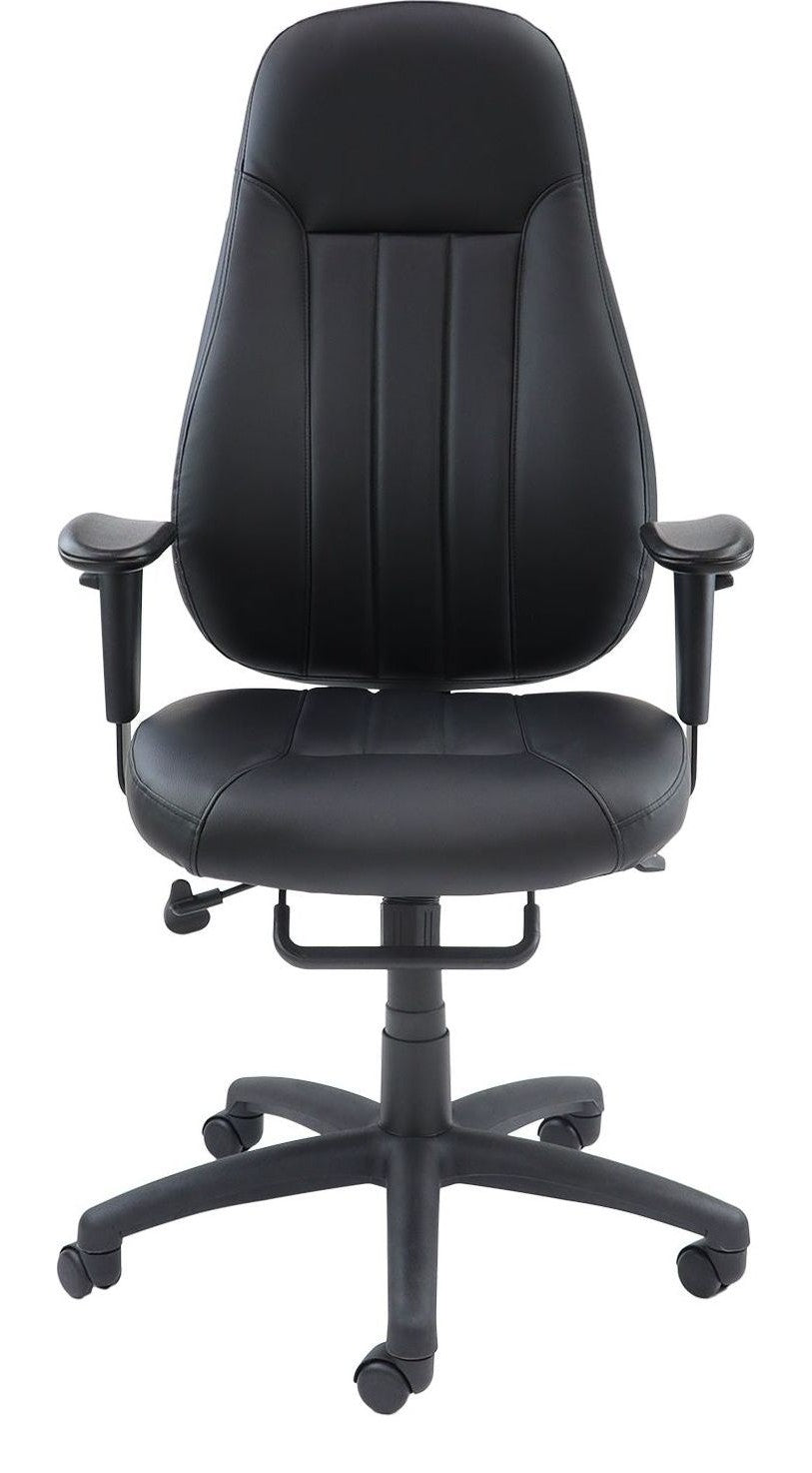 Zeus 24 Hour High Back Leather Executive Chair from the front