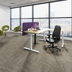 Zeus 24 Hour Medium Back Leather Executive Chair in an office