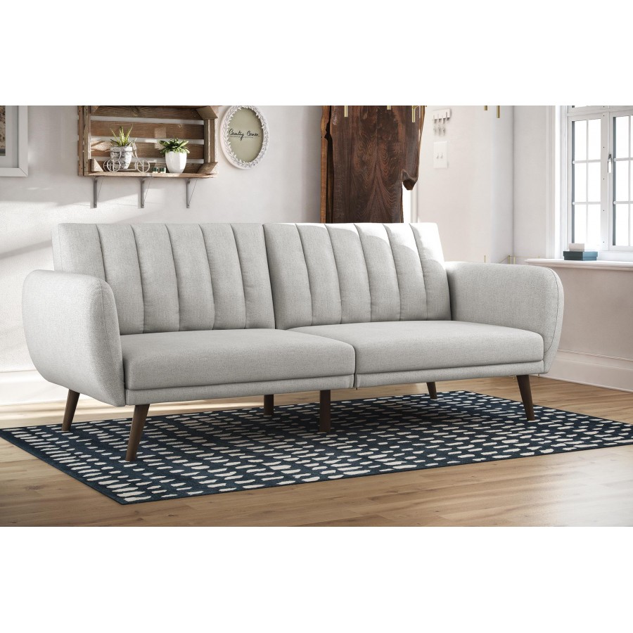 Novogratz Brittany Linen Futon