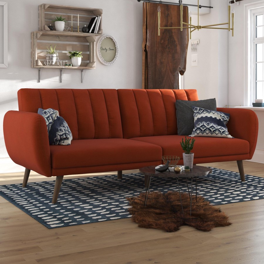 Novogratz Brittany Linen Futon