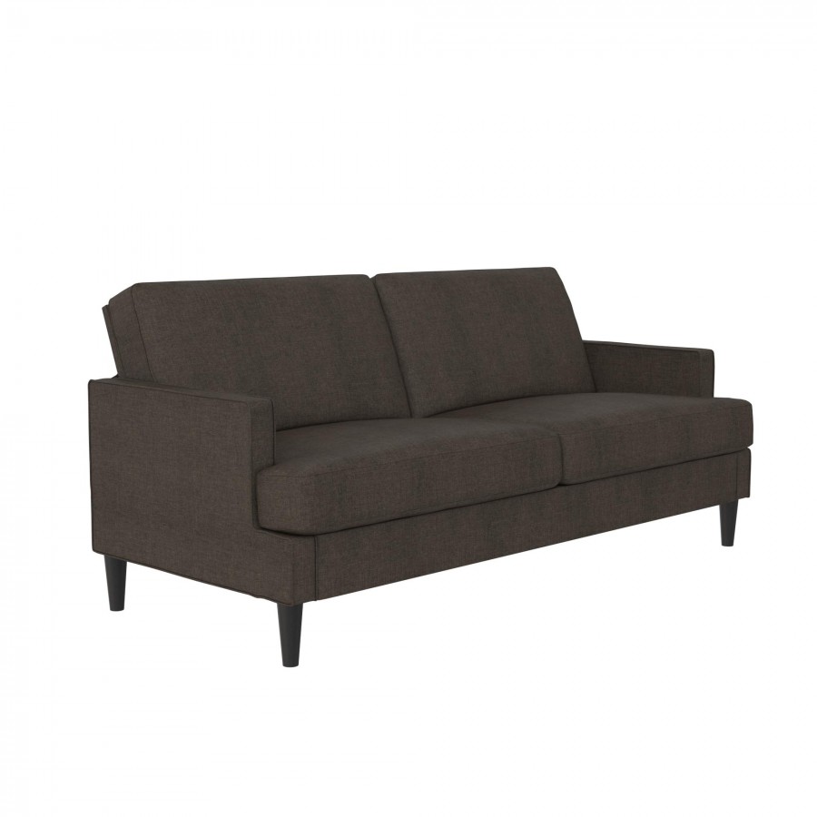 Asher Contemporary Double Seater Linen Sofa