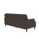 Asher Contemporary Double Seater Linen Sofa