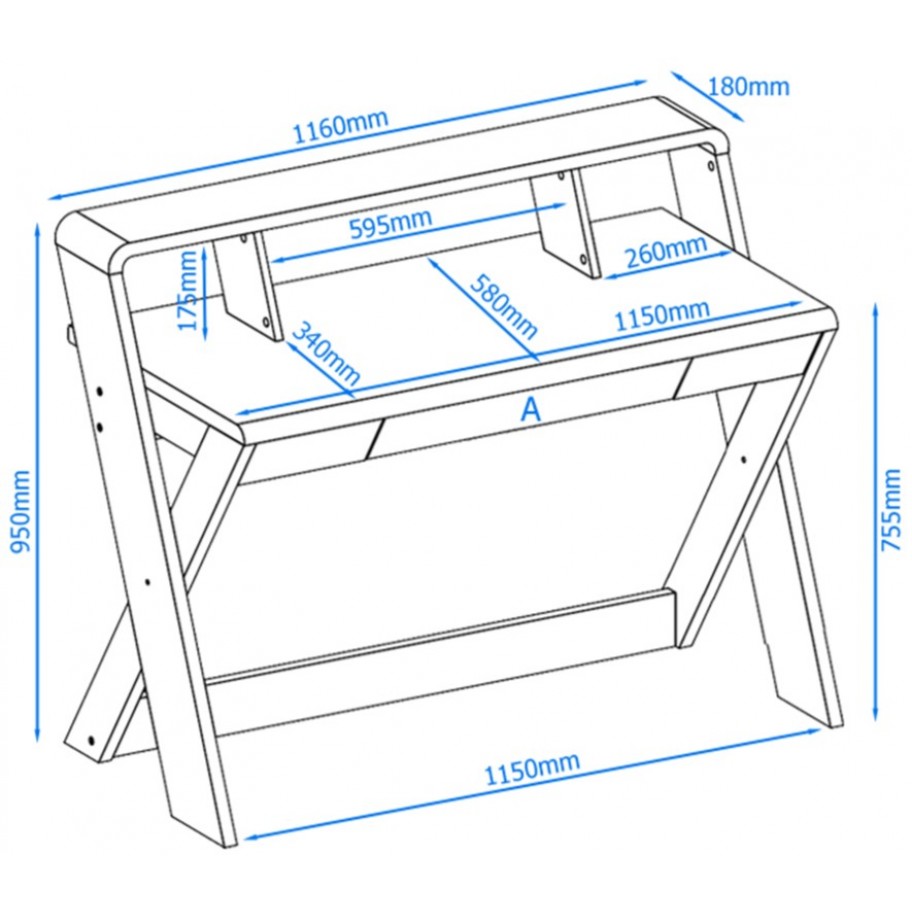 Aspen Light Oak Writing Desk