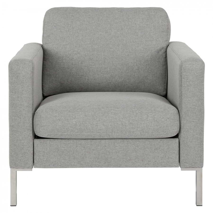 Fabry Grey Linen Chair