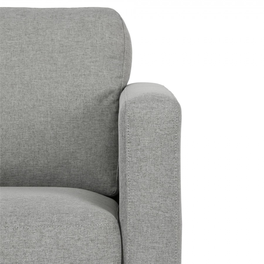 Fabry Grey Linen Chair