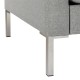 Fabry Grey Linen Chair